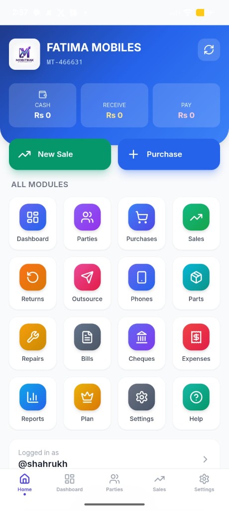 Mobitrak Android app